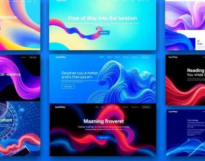 Stunning collection of modern website design inspirations.